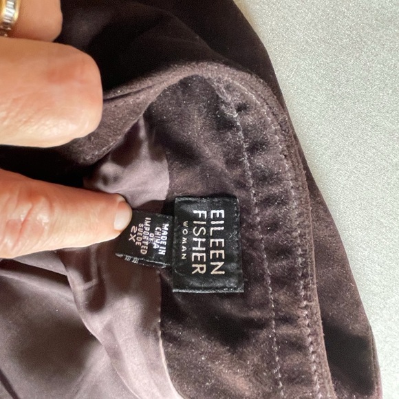 Eileen Fisher Dark Brown A-Line Skirt - Picture 2 of 4